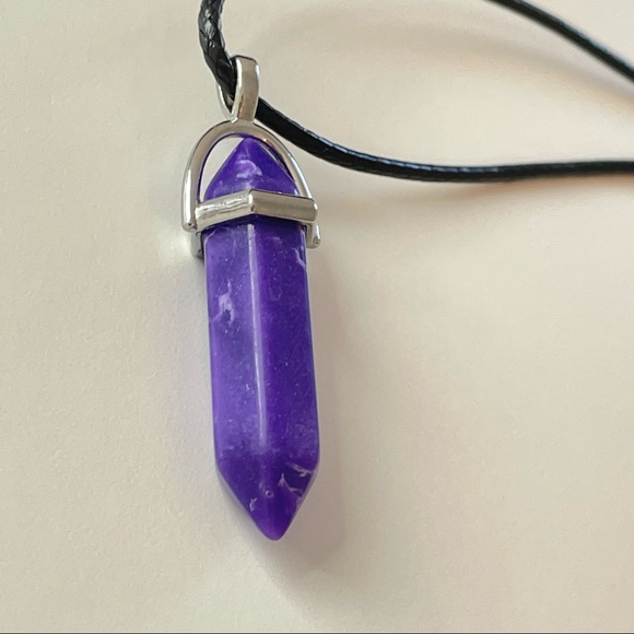 Purple Pendant Necklace - Picture 1 of 4